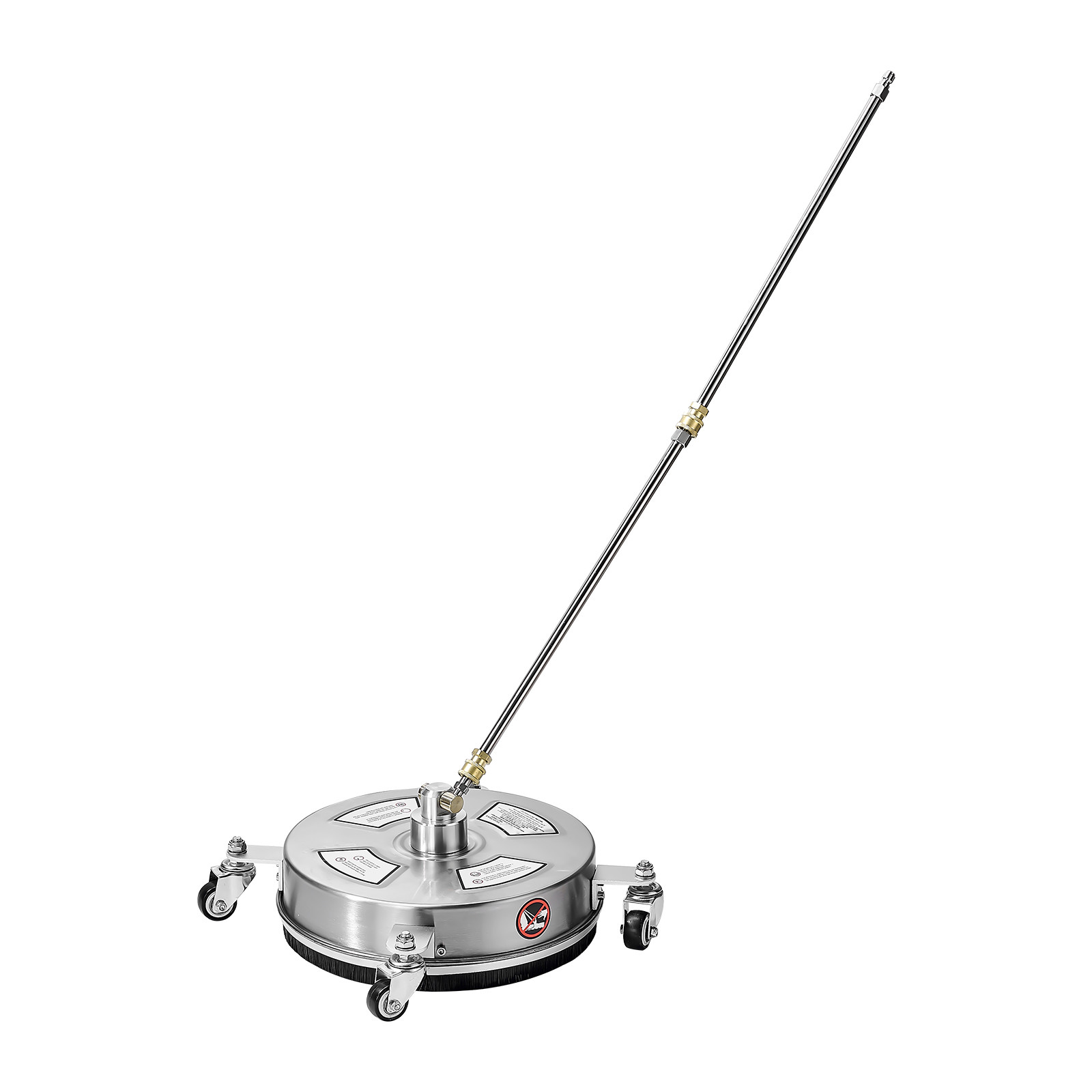14″ Pressure Washer Surface Cleaner 4 Wheels 4000 Max PSI 2 Extended Wands