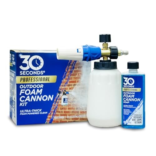 Foam Cannon Kit – Pressure Washer Sprayer + 8 fl. oz. Soap – Foaming Cleaner