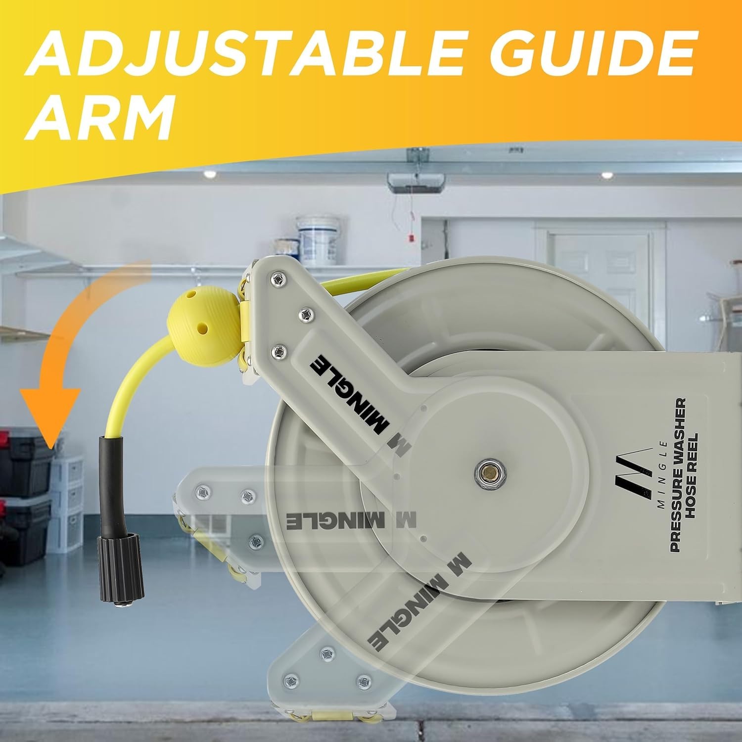 Heavy Duty Retractable Pressure Washer Hose Reel
