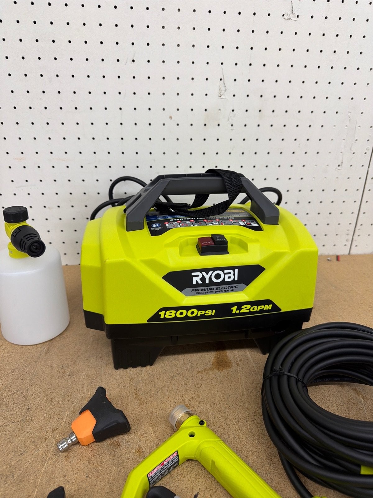RYOBI 1200 PSI 1.8 GPM Cold Water Electric Pressure Washer