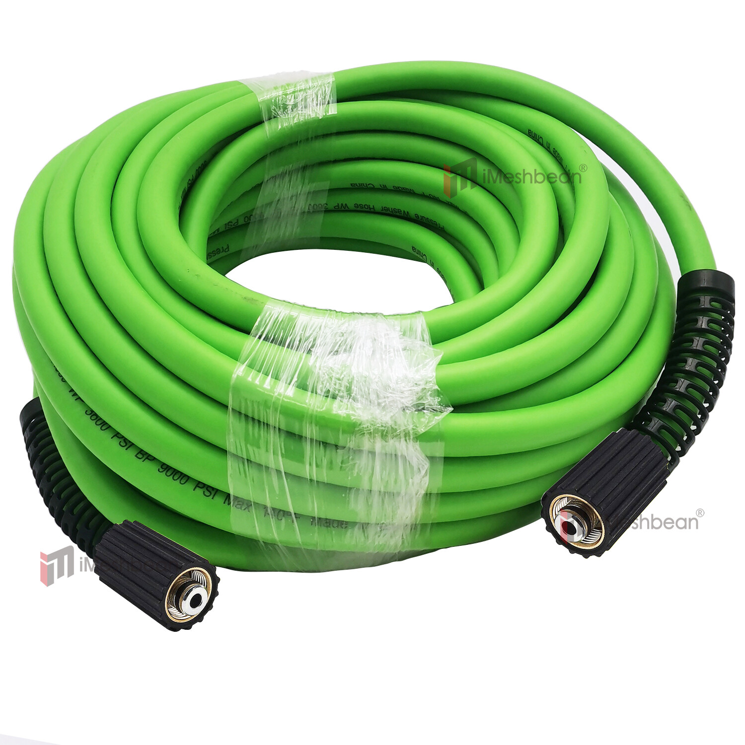 iMeshbean Flexible Pressure Washer Hose Kink Resistant Power Washer Hose M22&3/8