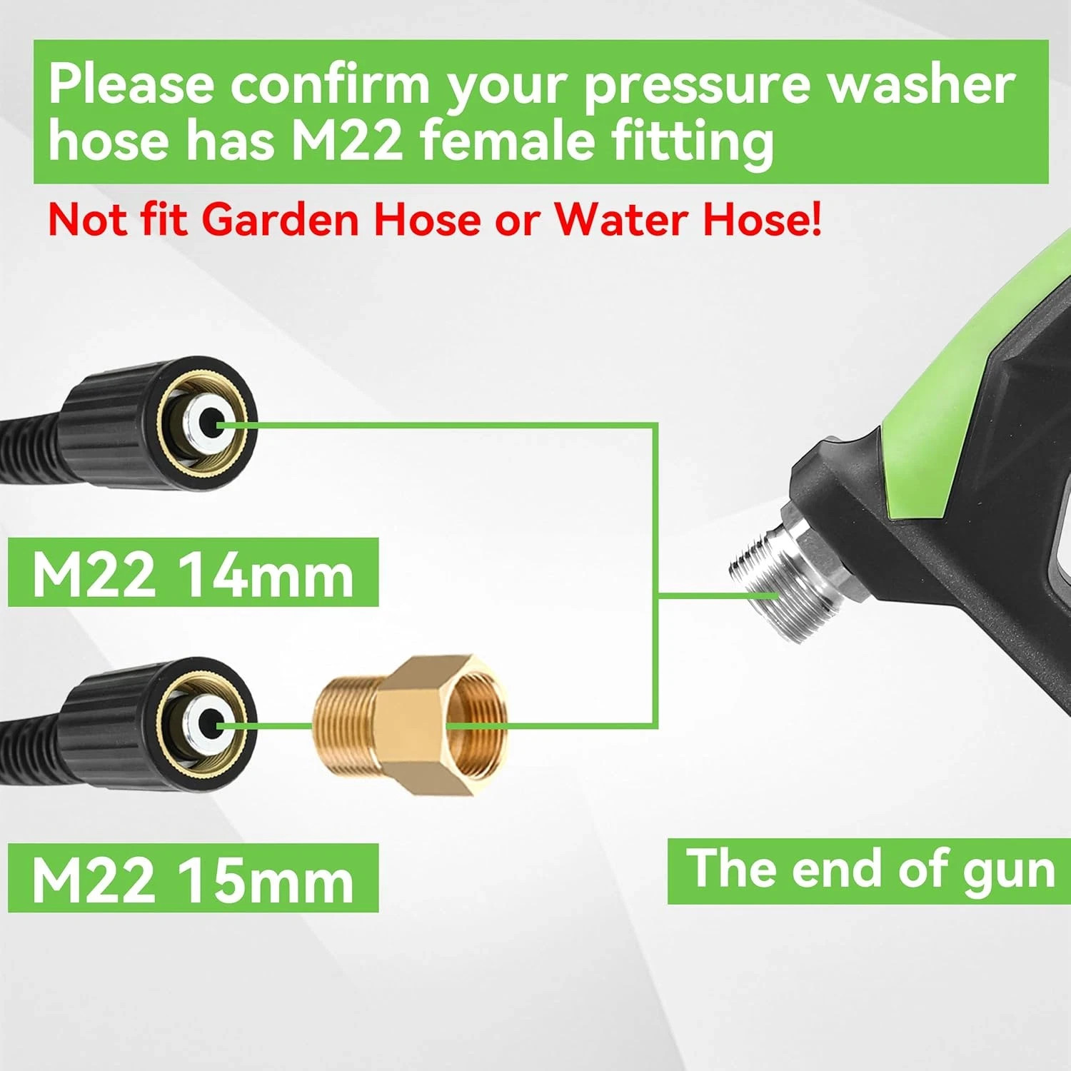 Professional Sewer Jetter Kit for Pressure Washer, 100 FT, 3600 PSI
