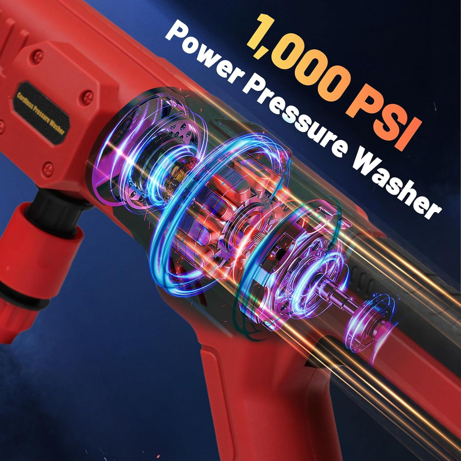 Cordless Pressure Washer for Milwaukee M18 Battery, Portable Cordless Power Wash