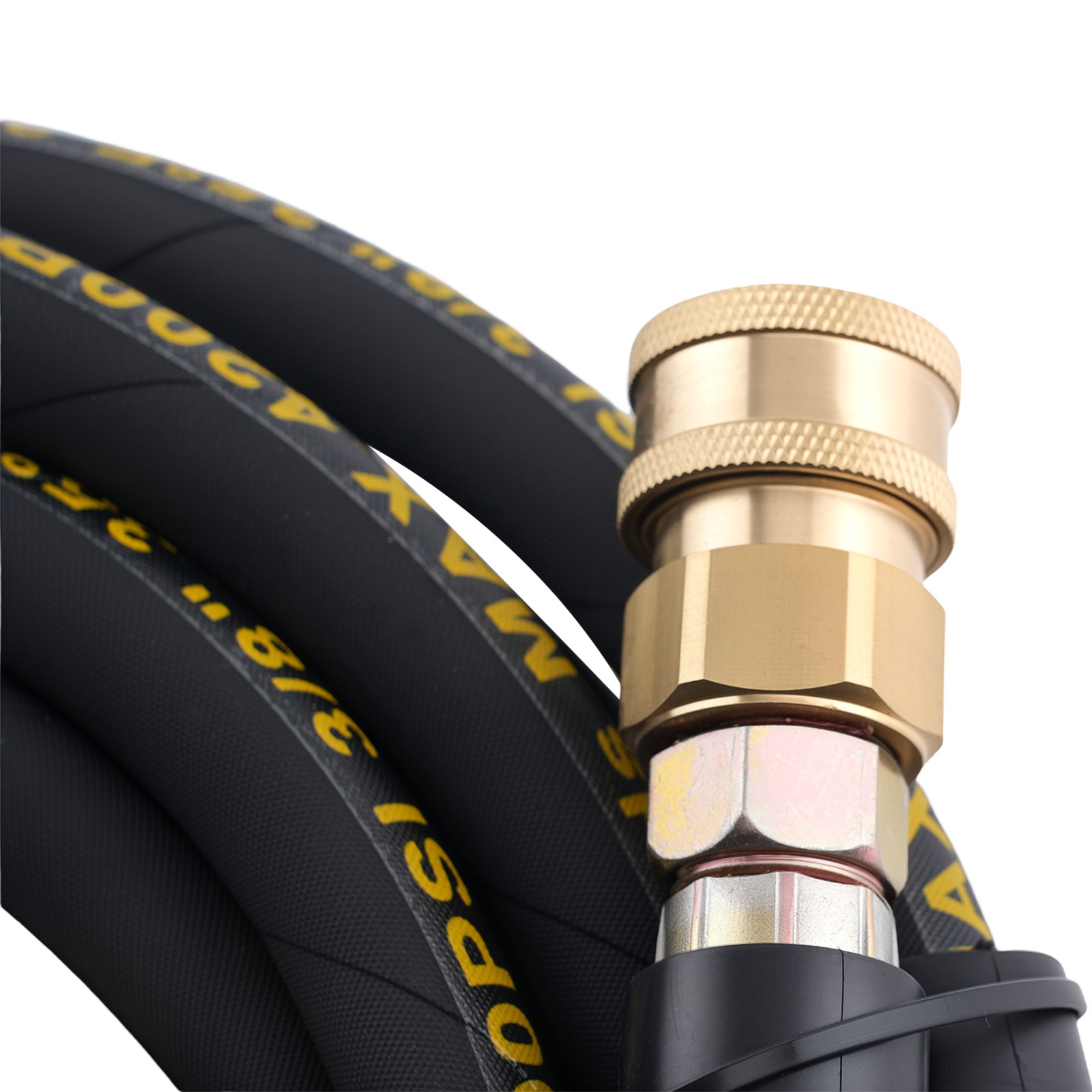 25FT 4200 PSI High Pressure Power Washer Hose 3/8″ Quick Connection Extension