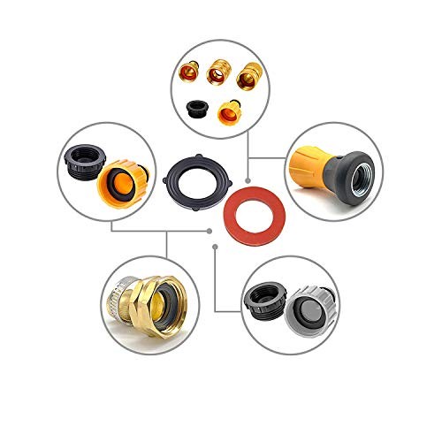 Garden Hose Washer Heavy Duty Rubber Washer Seals Fit All Standard 3/4 Inch