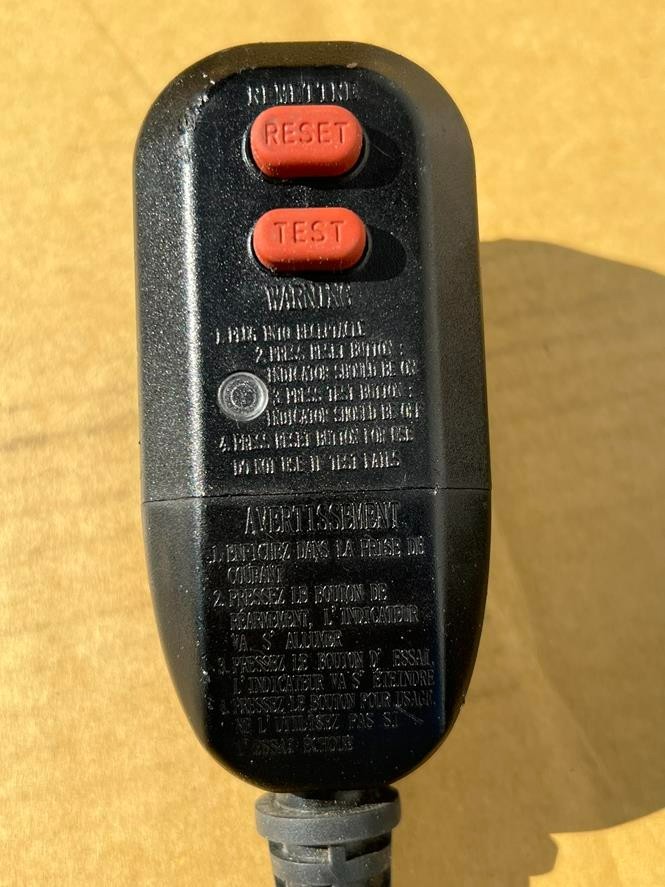 Power GFCI Plug Cord For Electric Pressure Washer Rainproof Class A 15A 1800w 16