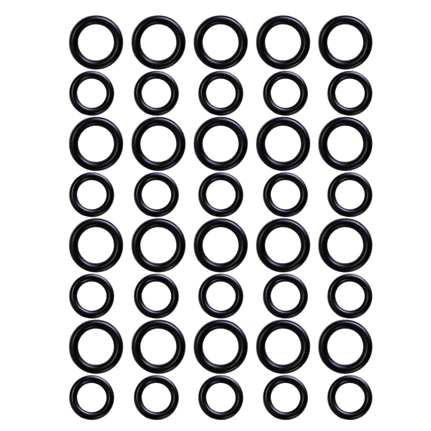 40 Pack Power Pressure Washer O-Rings for 1/4″ & 3/8″ Quick Couplers – Rubber, H