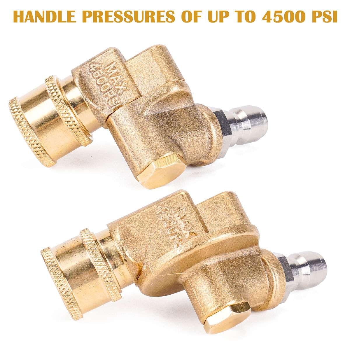 For Pressure Washer 5-Angle 7-Angle 1/4 ” Quick Connect Pivoting Coupler Nozzle