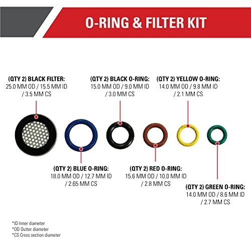 Pressure Washer O-Ring Filter Kit 12 Piece Universal Replacement Cold Water