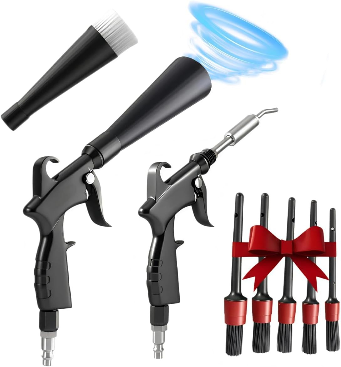Tornado Detailing Car Cleaning Gun with Metal Nozzle | Interior Drying Air Gun |