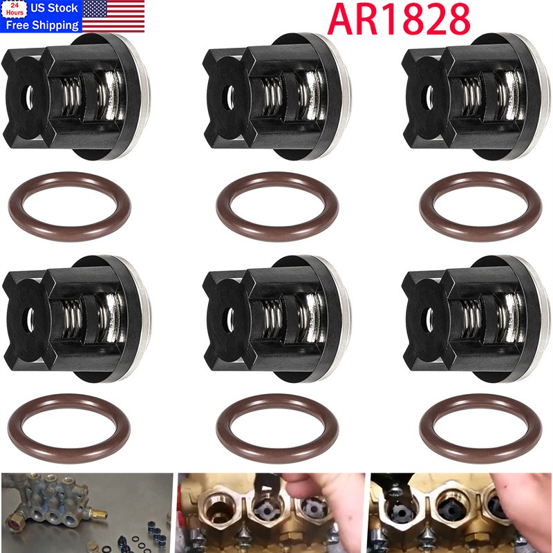 12PCS AR1828 Pressure Washer Pump Check Valves Kit For Annovi Reverberi 18mm