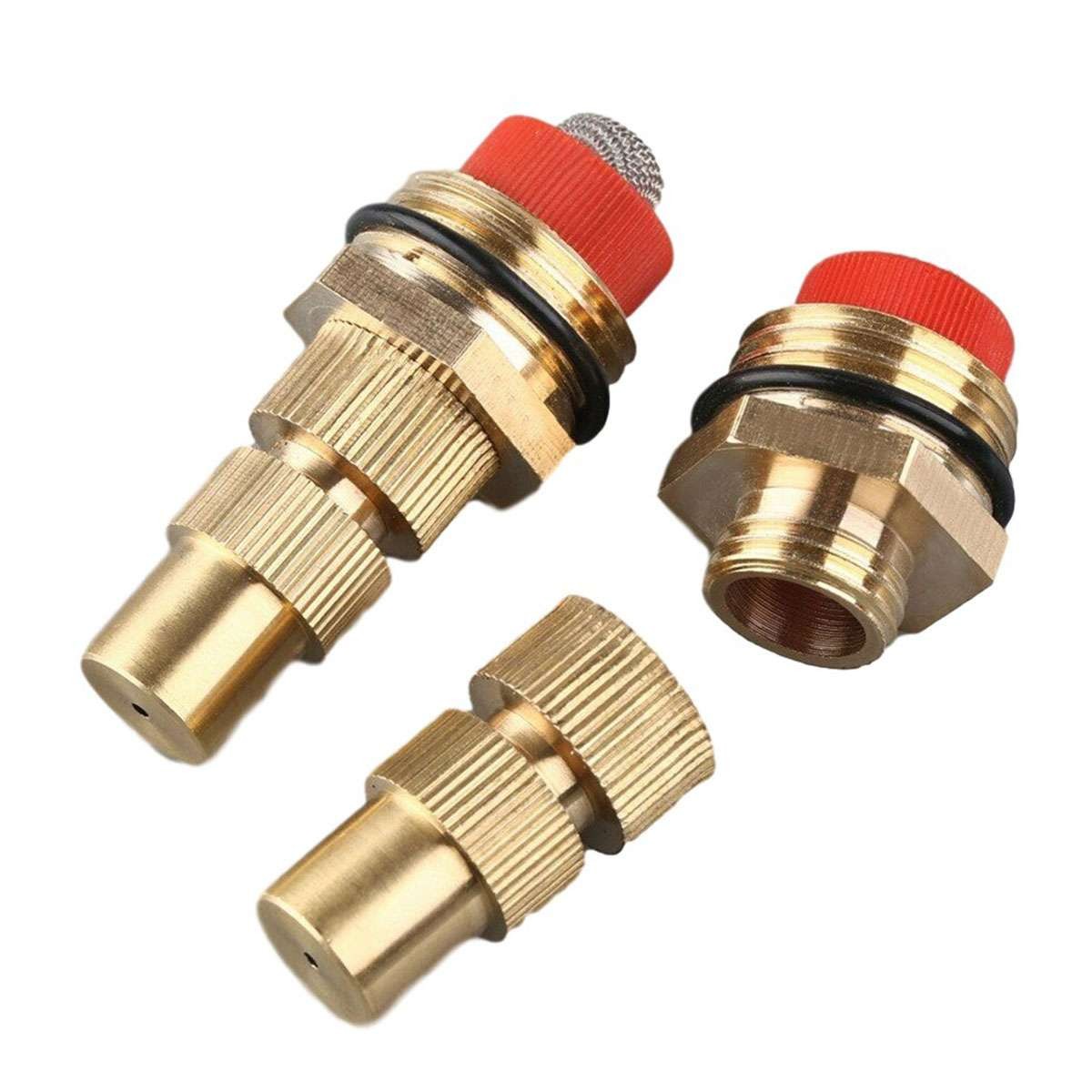 5PCS 1/2-inch Adjustable Spray Nozzle Atomizing Lawn Misting Sprinkler Gardening