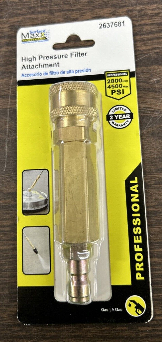Surface Maxx High Pressure Filter Attachment Gas Professional #2637681 NEW NIP