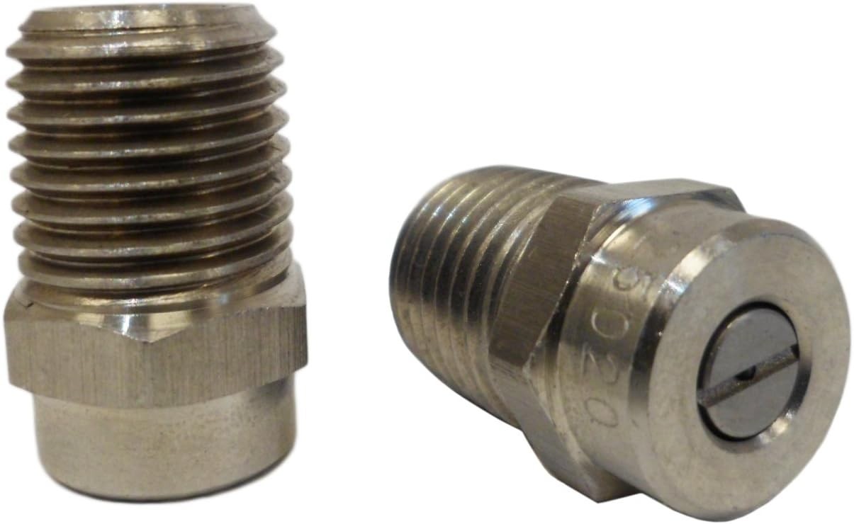 Surface Cleaner Nozzle, Stainless Steel 25 Degree Tip for High Pressure Washers