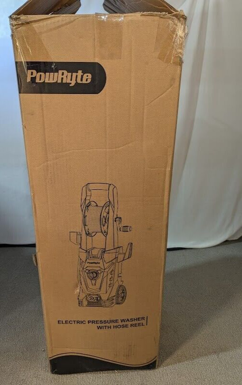 PowRyte Electric Pressure Washer, Foam Cannon, Different Pressure Tips 1800psi