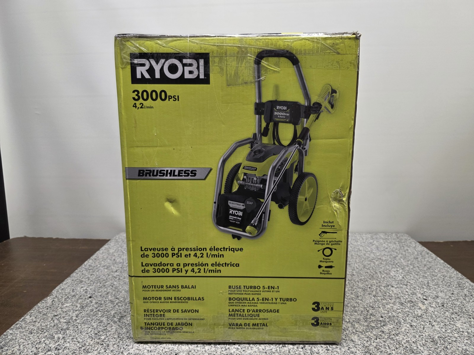 RYOBI RY143011VNM 3000 psi 1.1gpm Brushless Pressure Washer