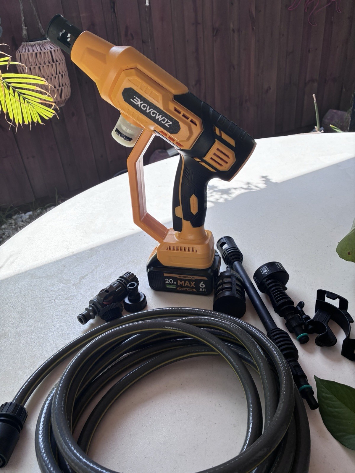 DIYTOOLIFZ XCVQWZ 20V Cordless Cold Water Pressure Washer 800 PSI Kit