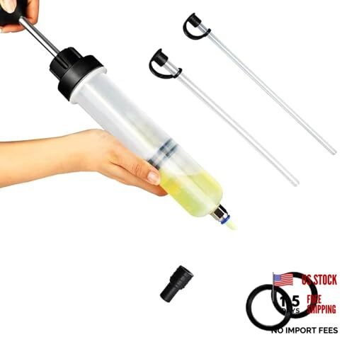 Car Fuel Extractor Pump, 200 CC Manual Oil Changer with Sealing Rubber Ring