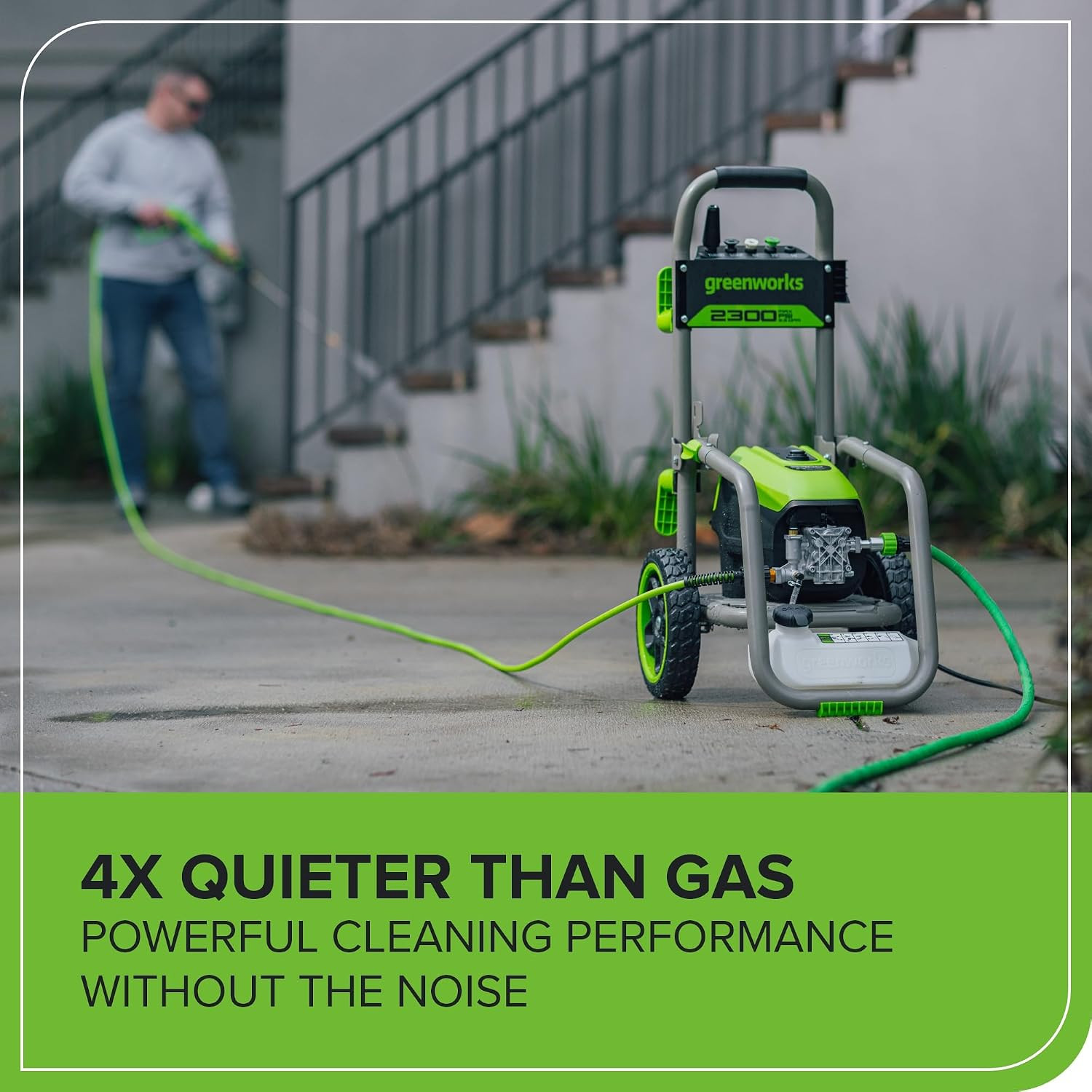 Greenworks Pro Brushless 2300 PSI (SGS Certified) 2.3 GPM Max / 1.2 GPM Electric