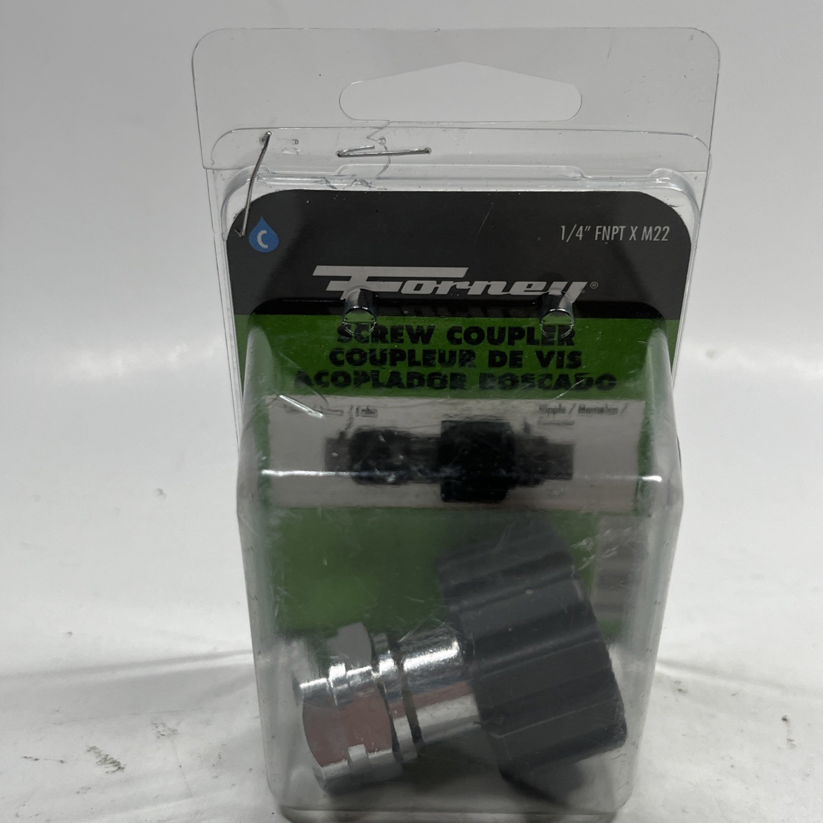 Forney 75106 Pressure Washer Accessories, Female Screw Coupling, M22F to 1/4-…