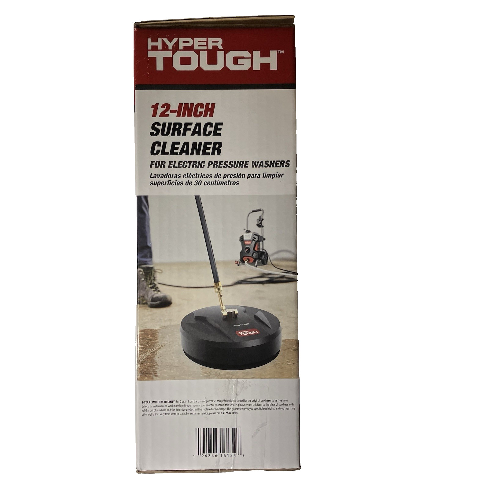 Hyper Tough 12″ Surface Cleaner Pressure Washer Attachment