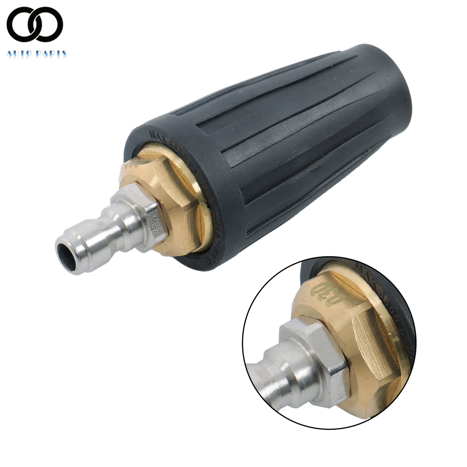 High Pressure 3600PSI Washer Rotating Turbo Nozzle Spray Tip 1/4″Quick Connector