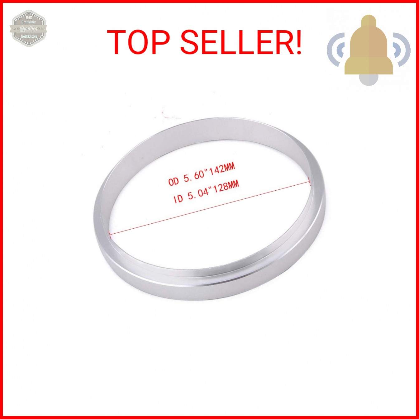 BARTOO Aluminum Air Cleaner Spacer 1/2 Inch for 5-1/8 Inch Carburetor Opening fo