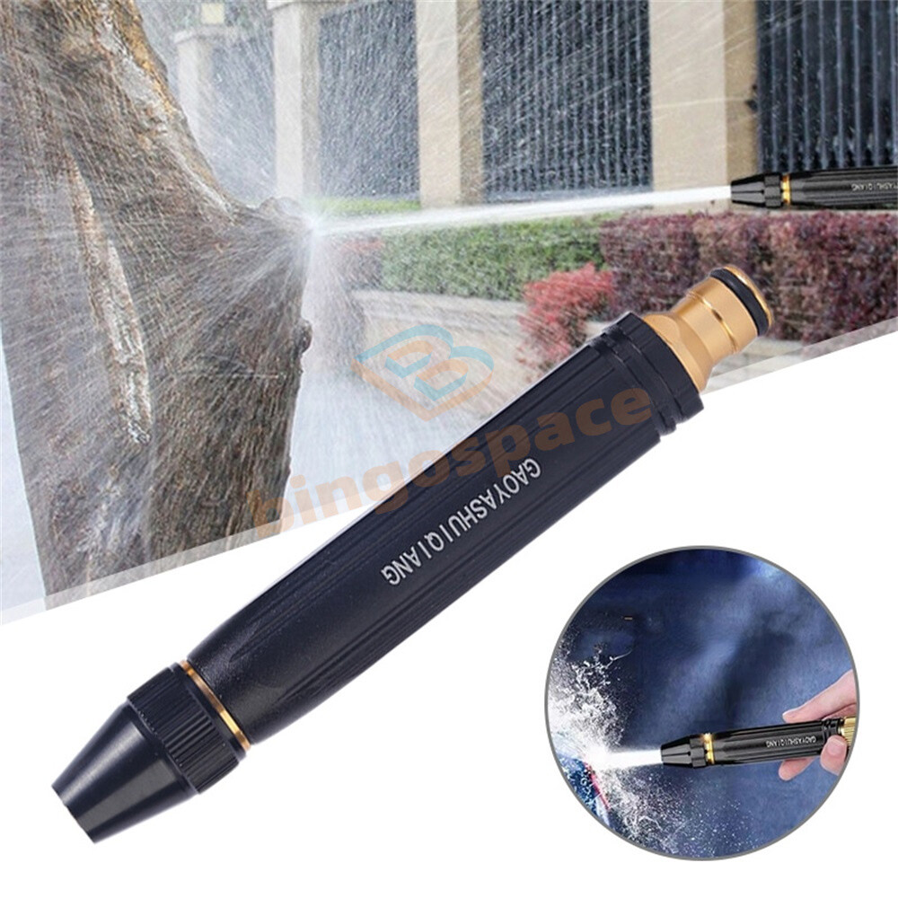 High Pressure Water Sprinkler Metal Brass Nozzle Car Garden Lawn Wash Hose Pipe.