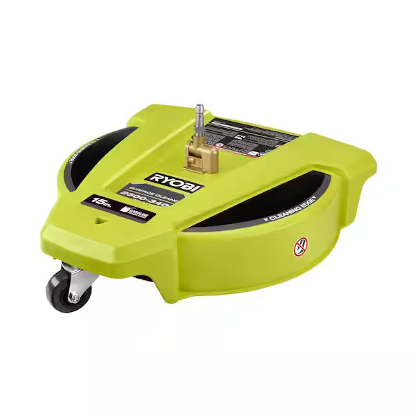 15 in. 3400 PSI Gas Pressure Washer Surface Cleaner with Caster Wheels