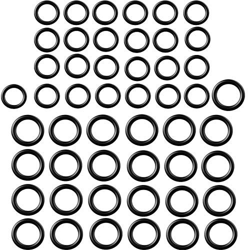 50 Pieces Power Pressure Washer O-Rings Replacement for 1/4 inch, 3/8 inch,