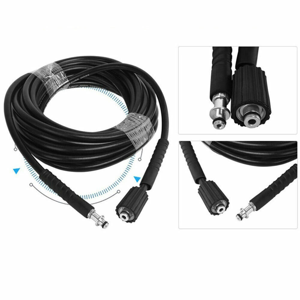 1X 6M/8M/10M High Pressure Washer Extension Hose Pipe Cleaner Replacement Kit