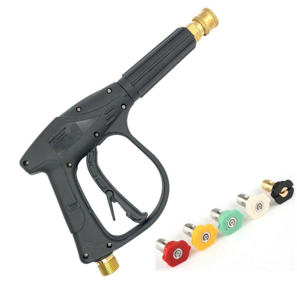 High Pressure Power Washer Spray Gun & Metal Lance & Nozzle For Car House Clean