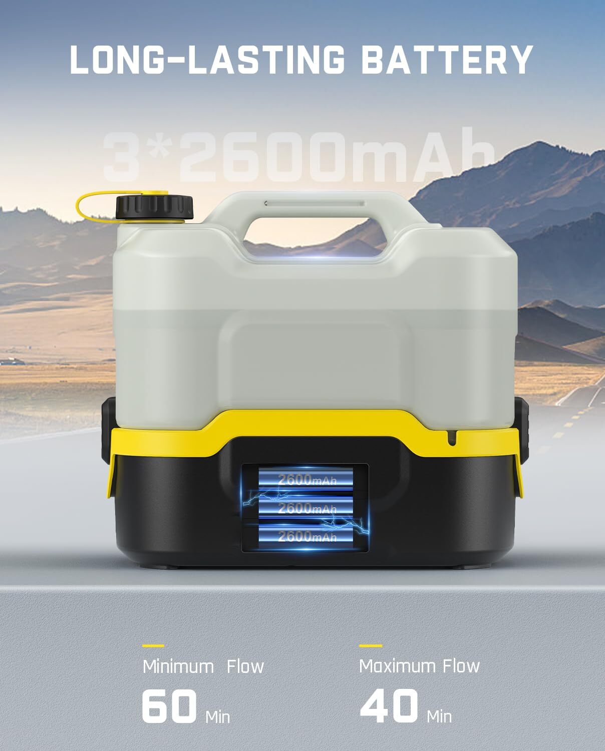 NB8 Nano Portable Cordless Electric Sprayer w/2.1Gal Tank,Retractable Spray Head
