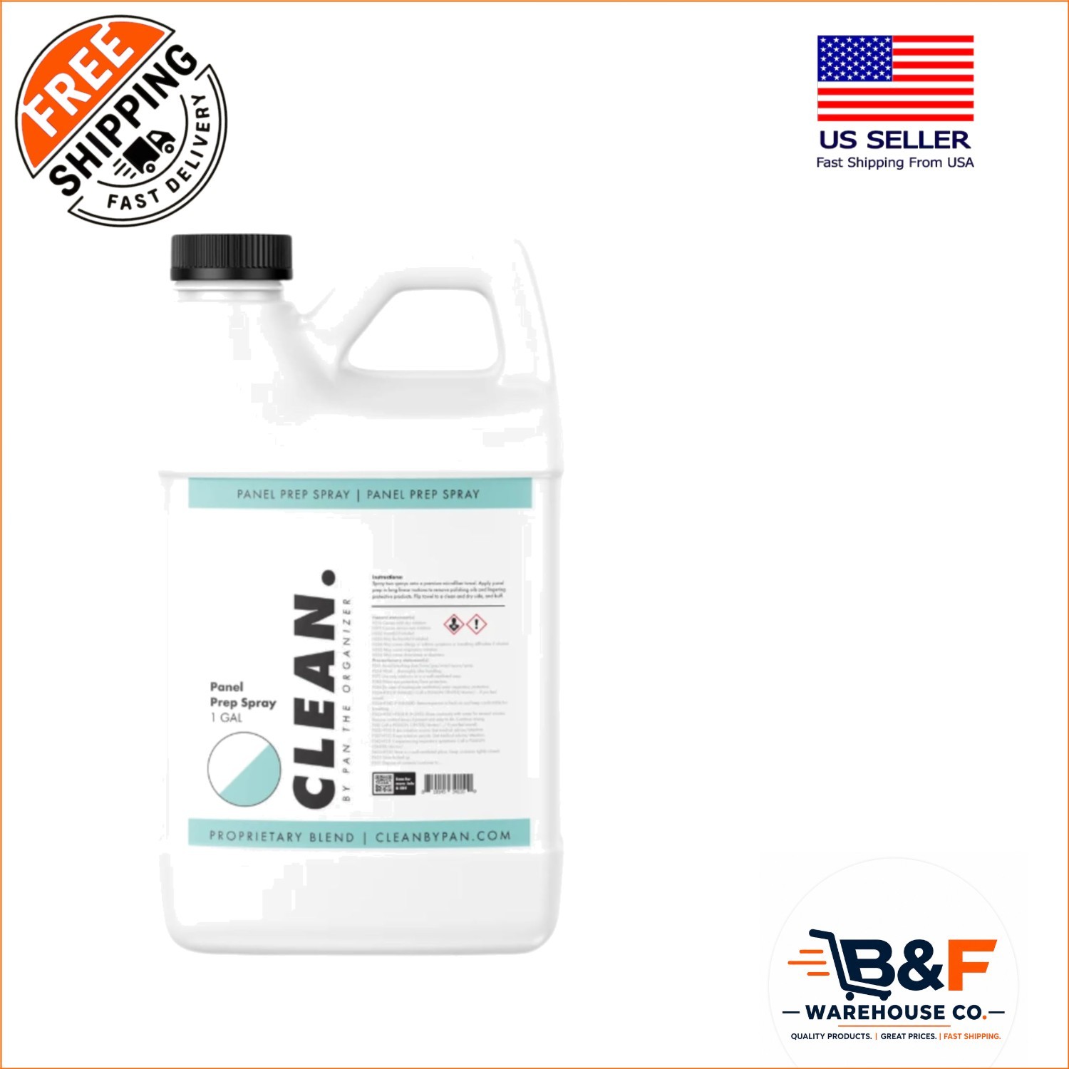 CLEAN. 128oz Panel Prep Spray – Essential Surface Cleaner for Flawless Coatings