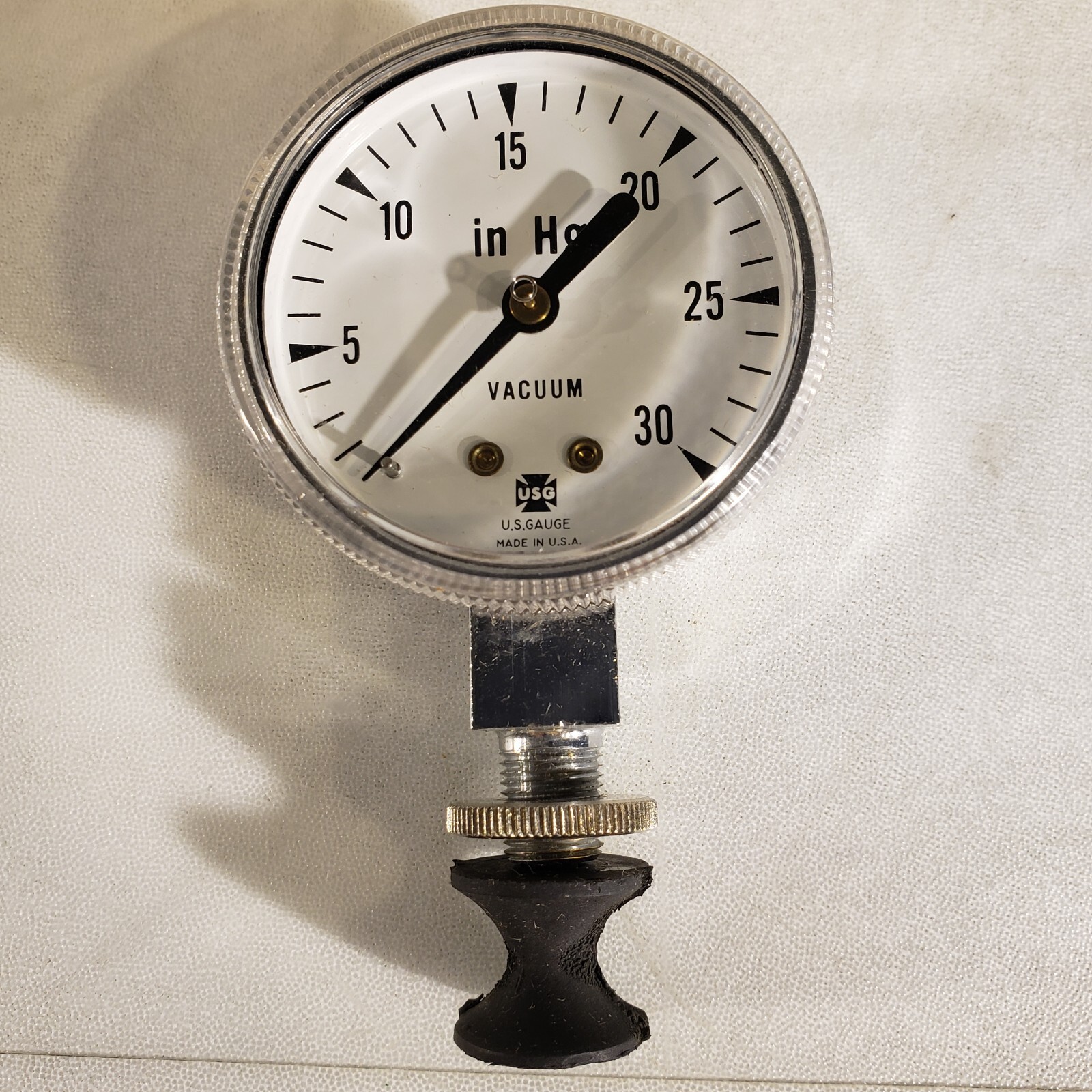 Metek 050462 V534 30IN-HG LM 2-1/8 ANPT Pressure Gauge For Vacuum 0-30in Hg