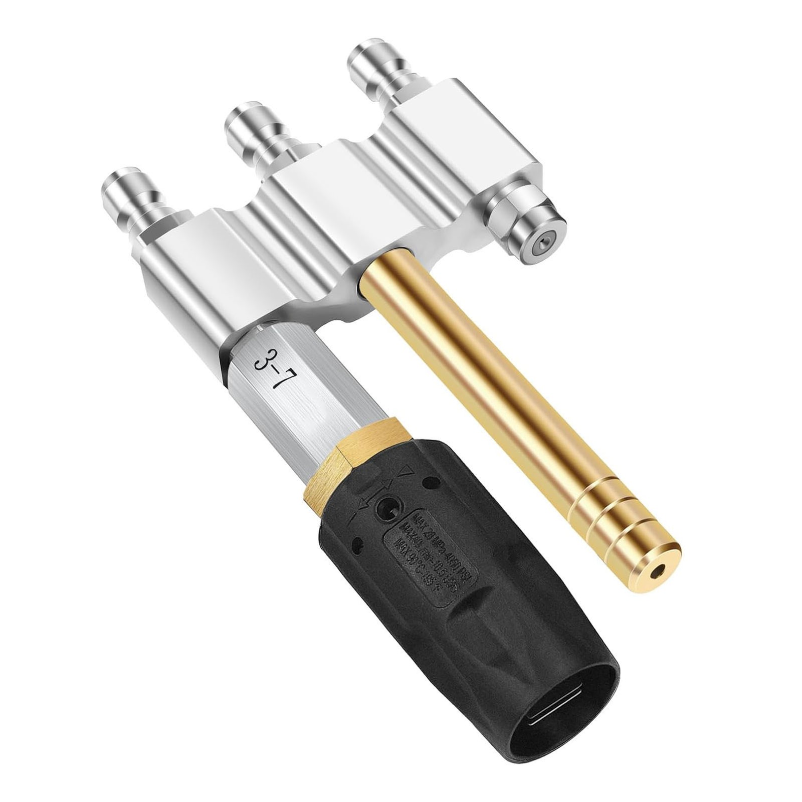 M5 Twist Nozzle 1/4in Quick Connection 1000-6000Psi 3-7GPM 3 In 1 Nozzle