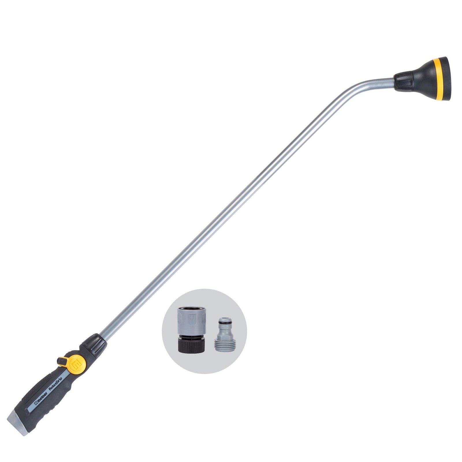 Melnor 65146AMZ RelaxGrip 33″ Shower Head Watering 33 inches, Black/Yellow
