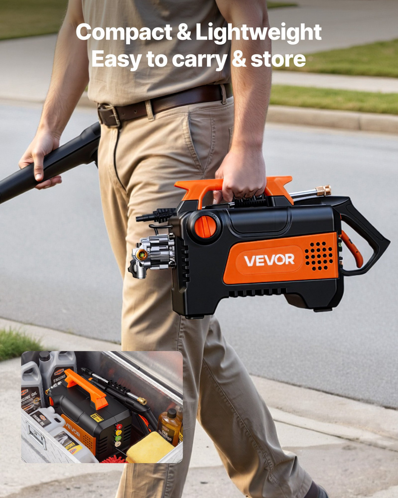 Electric Pressure Washer 1958 PSI 2.5 GPM Power Washer w/ 4 Nozzles