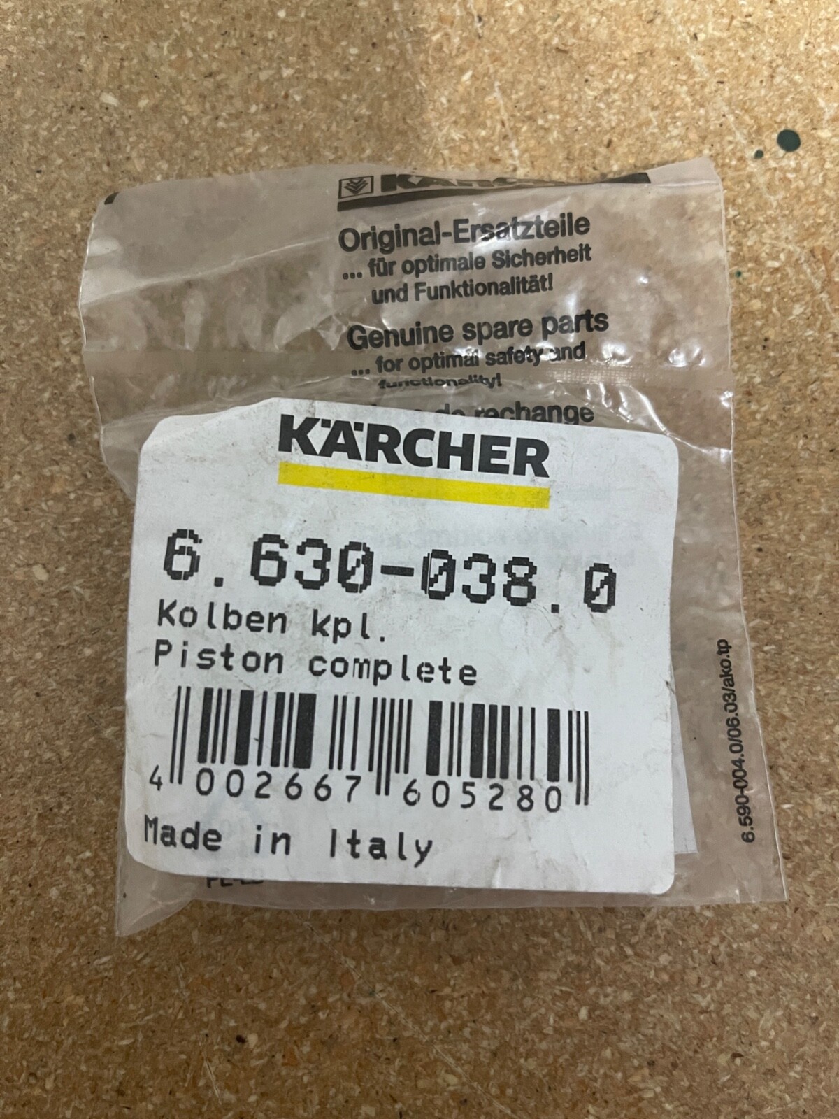 KARCHER 6.630-038.0 Piston Complete New