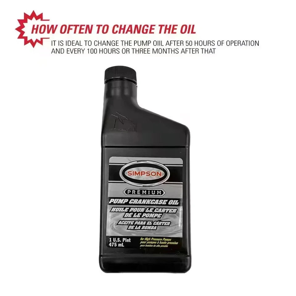15W40 Pressure Washer Pump Oil 16 oz Crankcase Lubricant Replacement