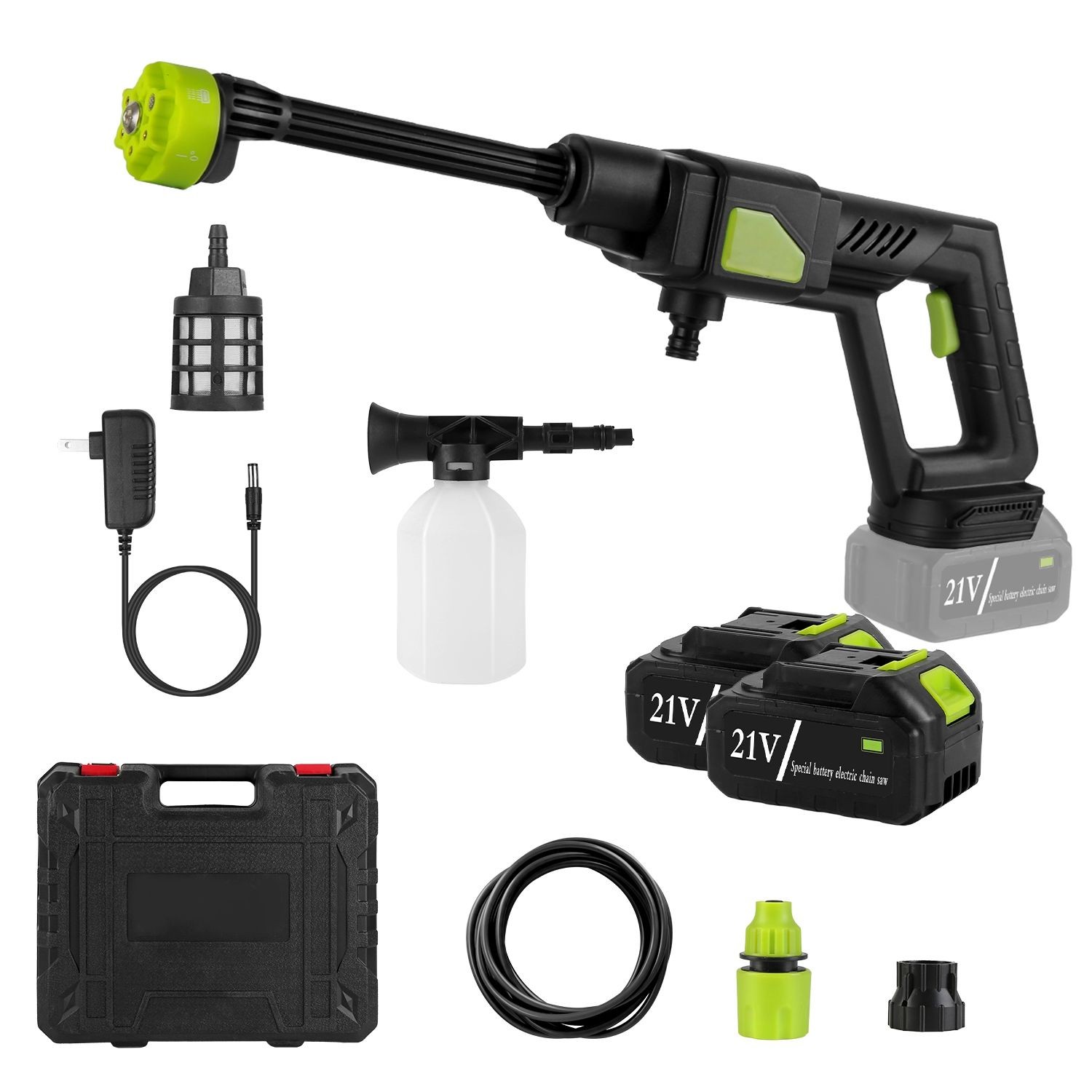 Portable Cordless Electric Pressure Washer – 435PSI High Power Car Cleaner