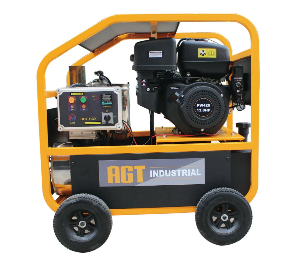 AGT 4000PSI 4GPM Hot Water High-Pressure Washer 13HP Gasoline Engine w/33ft Hose