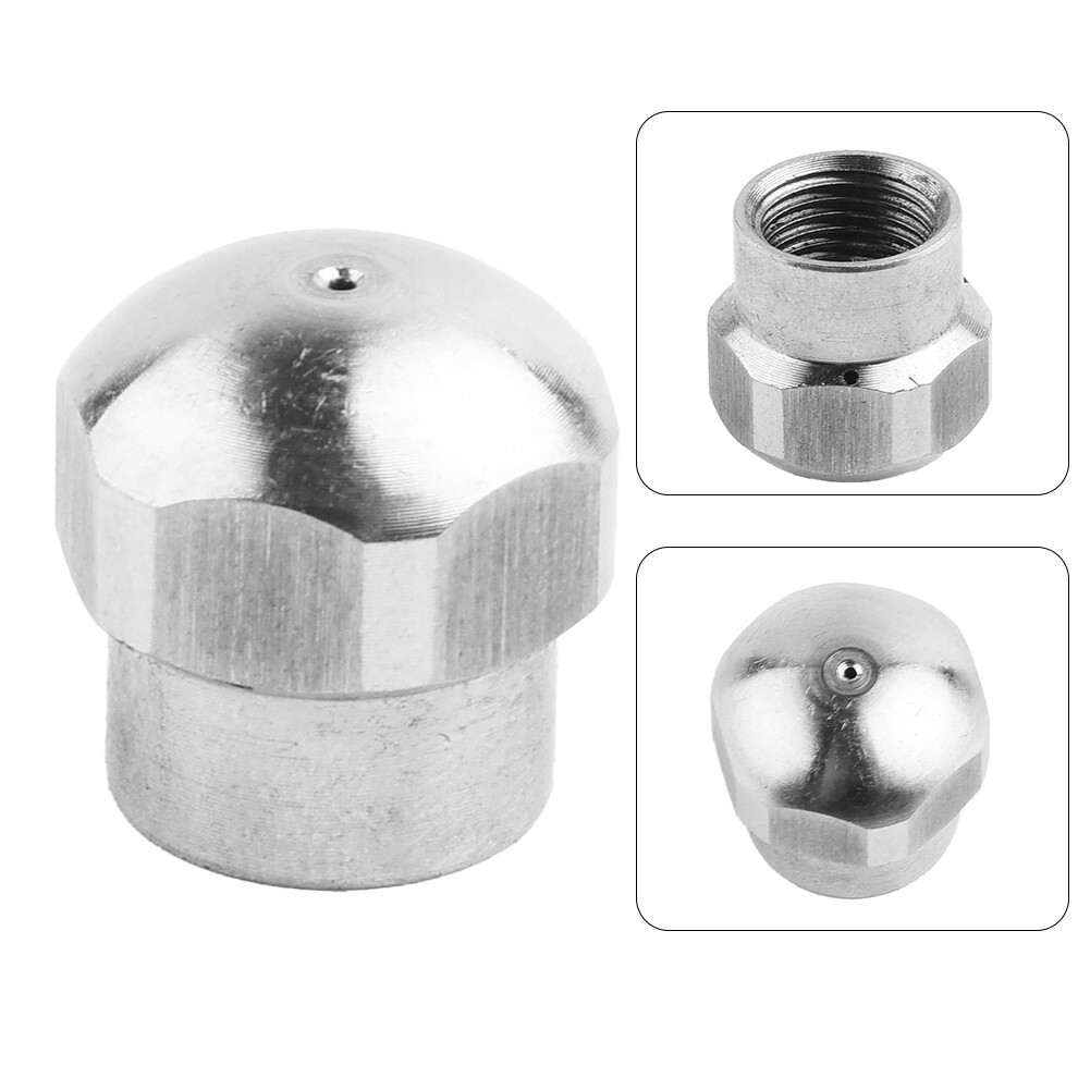1/8 Stainless Steel Pressure Washer Drain Sewer Cleaning Pipe Jetter Nozzle