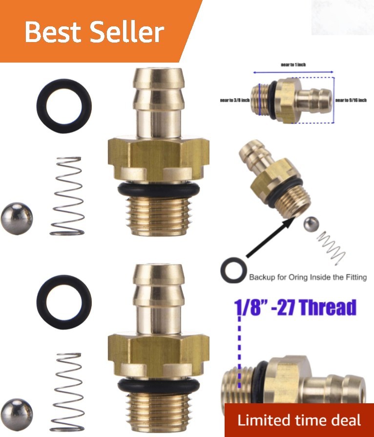 Pressure Washer Chemical Injector Set Brass Compatible with 190593GS 190635GS…