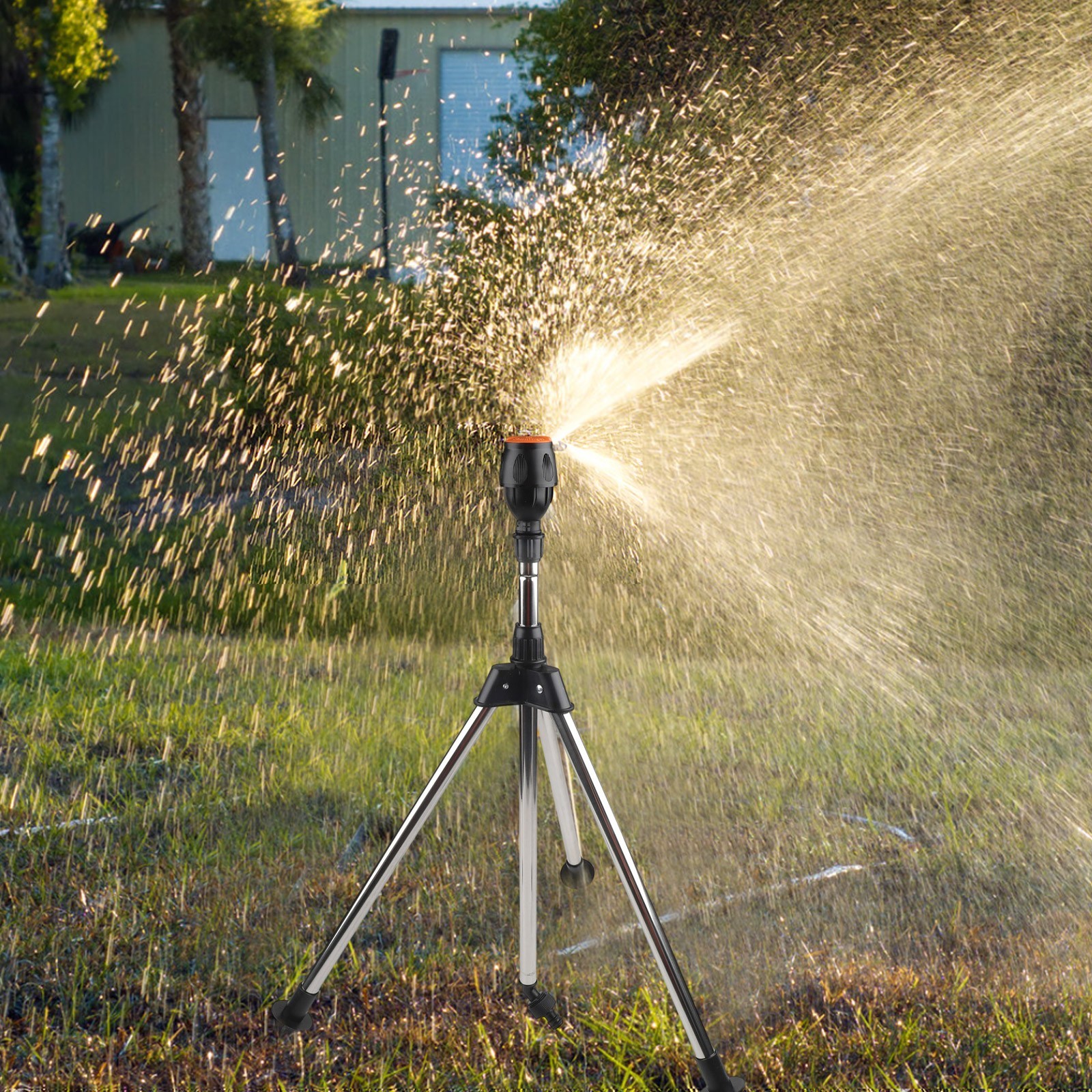 Easy to Use Stainless Steel Garden Sprinkler for Convenient Irrigation
