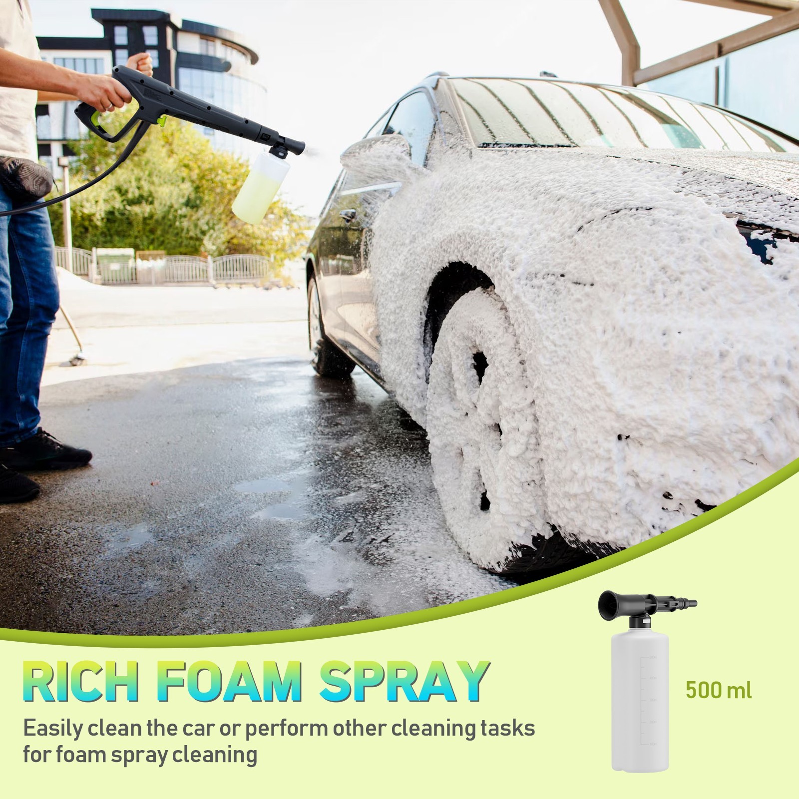 Pressure Washer 5560PSIMAX 3.0GPM, 15-Level Touch Control, 4 Nozzles, for Yard