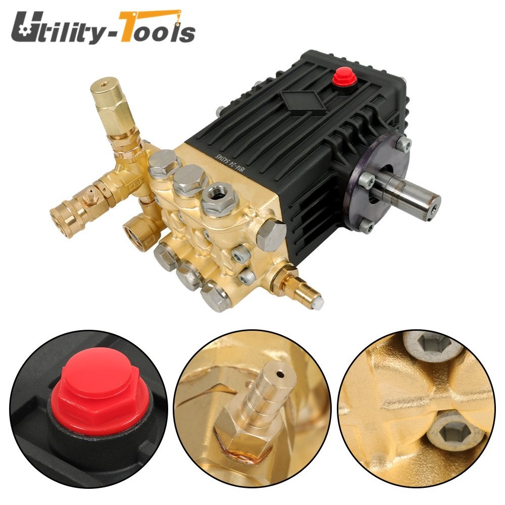 3600 PSI 4.9GPM Pressure Power Washer Pump 24mm Solid Shaft Belt Drive US