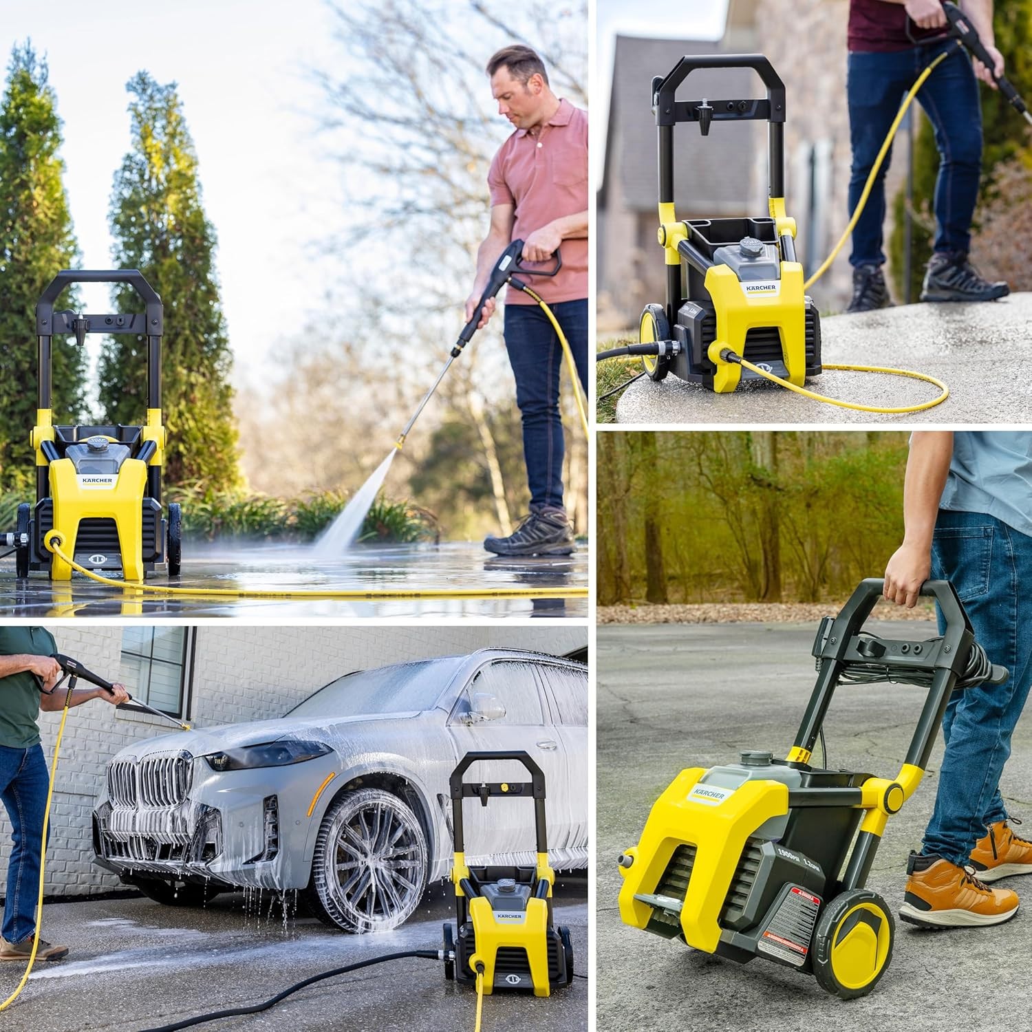 Kärcher Pressure Washer K1900PS, CETA Certified, 3 Spray Nozzles, Detergent Tank