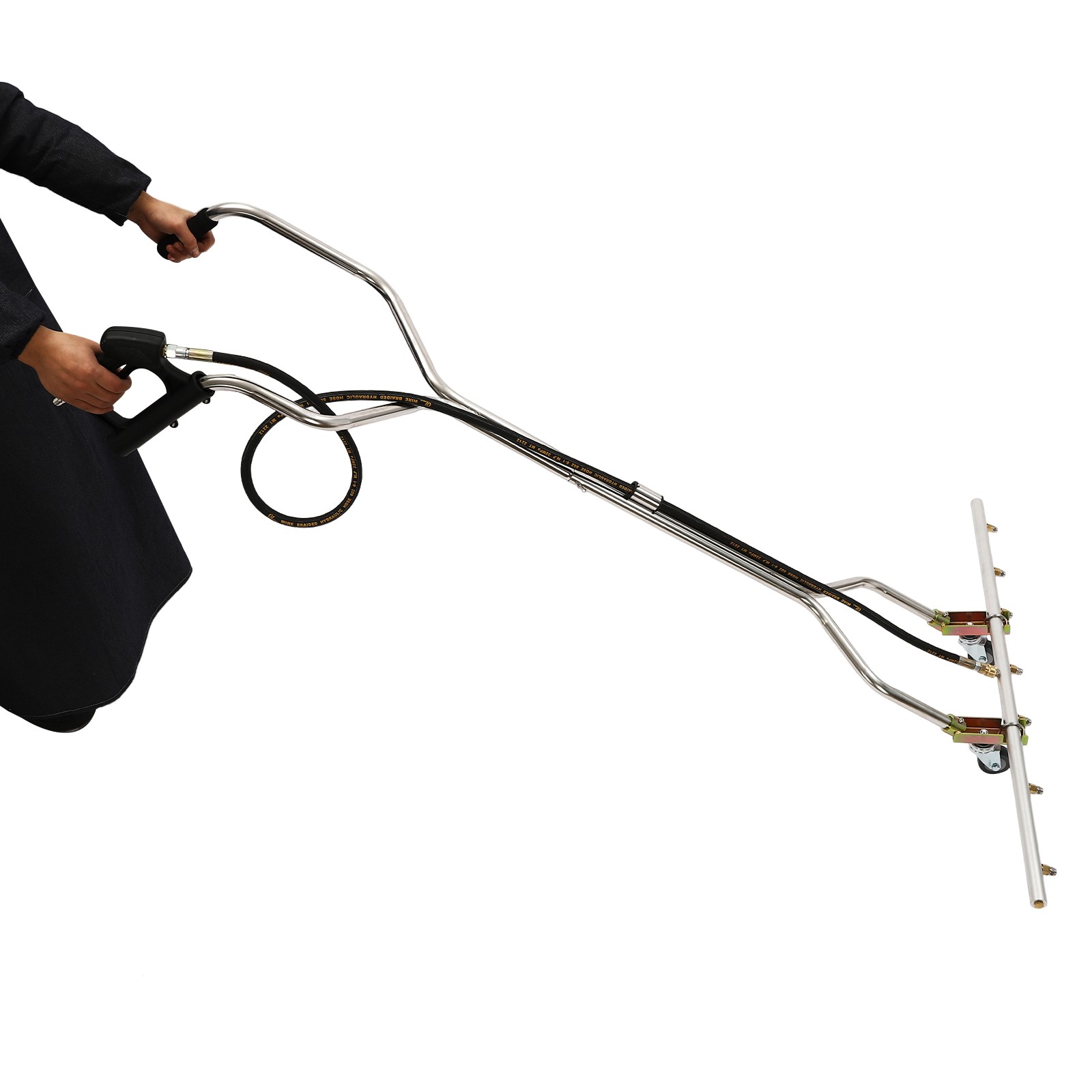 39” 5000psi Pressure Washer Water Broom with 7 Nozzles For Hot and Cold Water