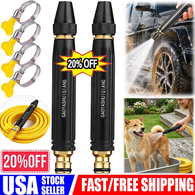 Larnto High Pressure Hose Nozzle Water Gun for Car Wash Garden Pressure Booster